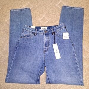 Free People Rolla's classic straight high rise regular fit size 25. NWT.